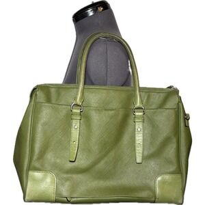 Tumi Villa Ravema Tote Bag Olive Green Work Business Laptop NO STRAP/DAMAGED